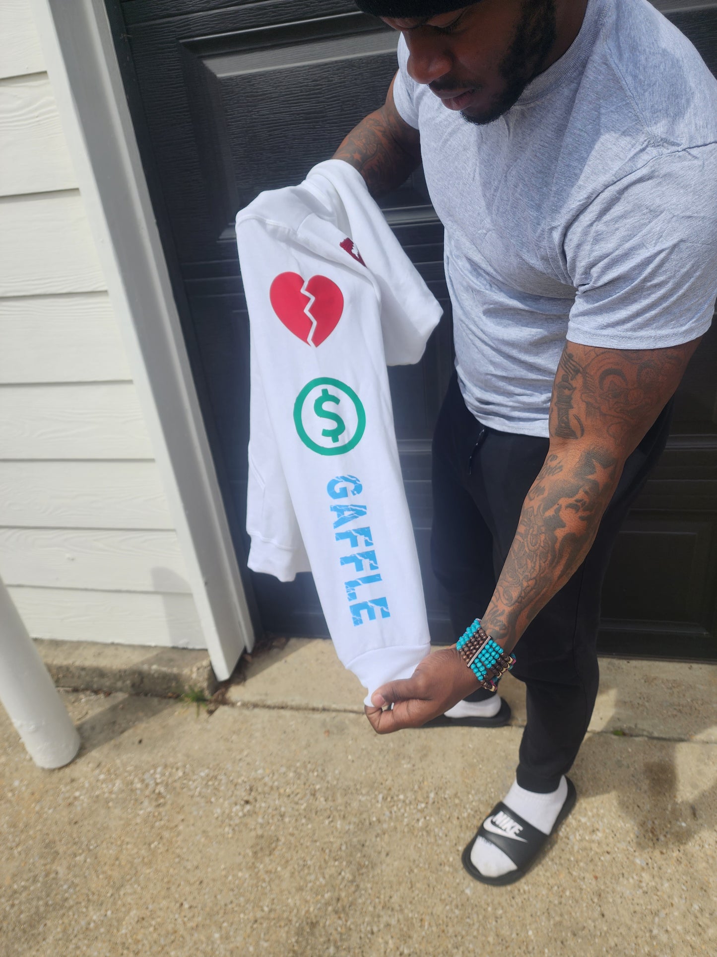 Love Over Money Gaffle hoodie. 1 of 1 small.